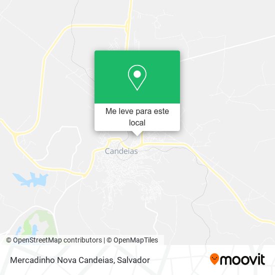 Mercadinho Nova Candeias mapa