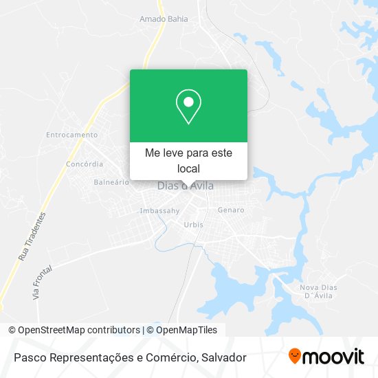 Pasco Representações e Comércio mapa