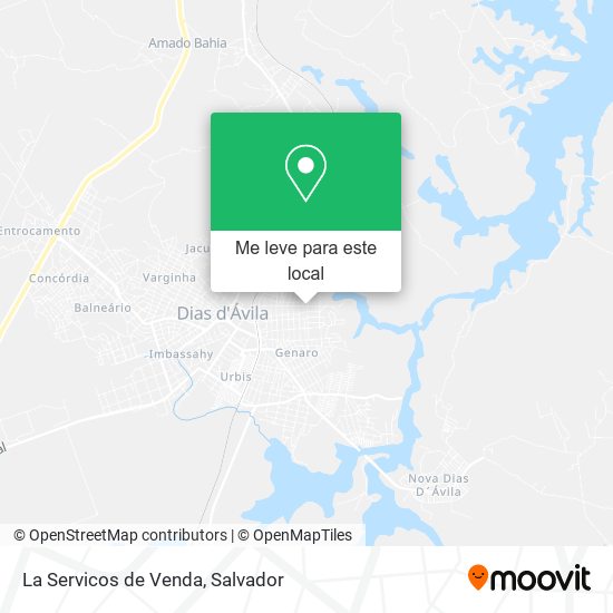 La Servicos de Venda mapa