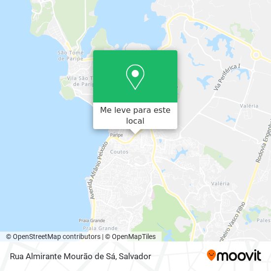 Rua Almirante Mourão de Sá mapa