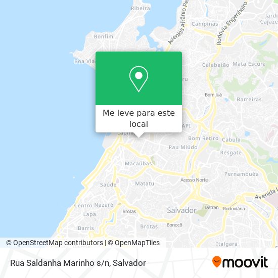 Rua Saldanha Marinho s/n mapa