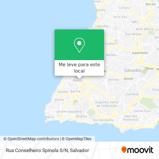 Rua Conselheiro Spínola S/N mapa