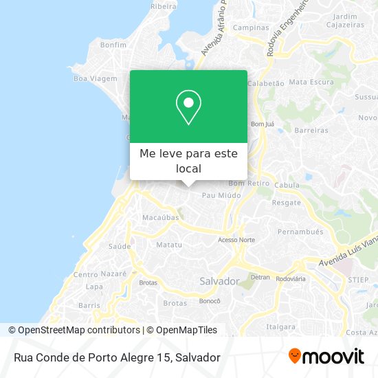 Rua Conde de Porto Alegre 15 mapa