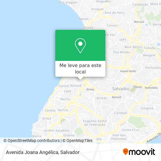 Avenida Joana Angélica mapa