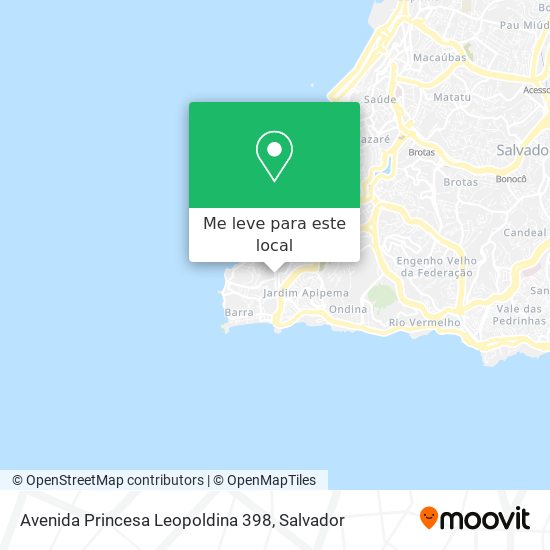 Avenida Princesa Leopoldina 398 mapa