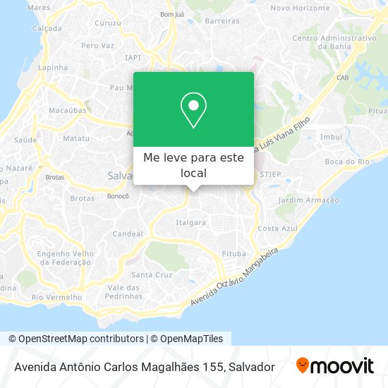 Avenida Antônio Carlos Magalhães 155 mapa