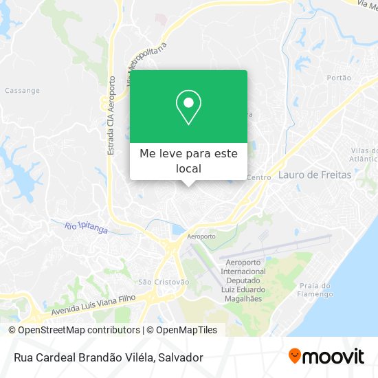 Rua Cardeal Brandão Viléla mapa