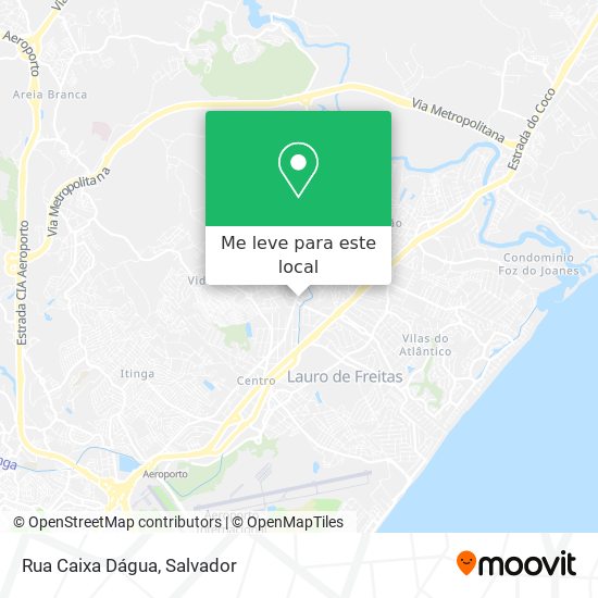 Rua Caixa Dágua mapa