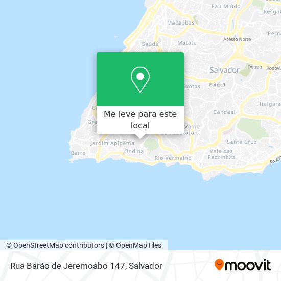Rua Barão de Jeremoabo 147 mapa