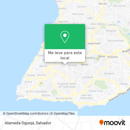Alameda Ogunjá mapa