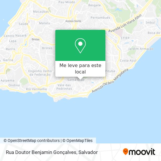 Rua Doutor Benjamin Gonçalves mapa