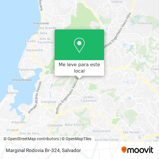 Marginal Rodovia Br-324 mapa