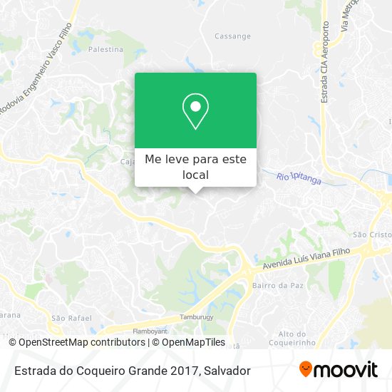 Estrada do Coqueiro Grande 2017 mapa