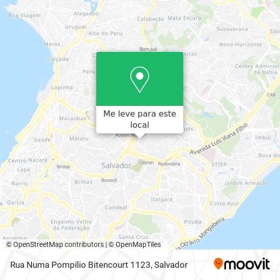 Rua Numa Pompílio Bitencourt 1123 mapa
