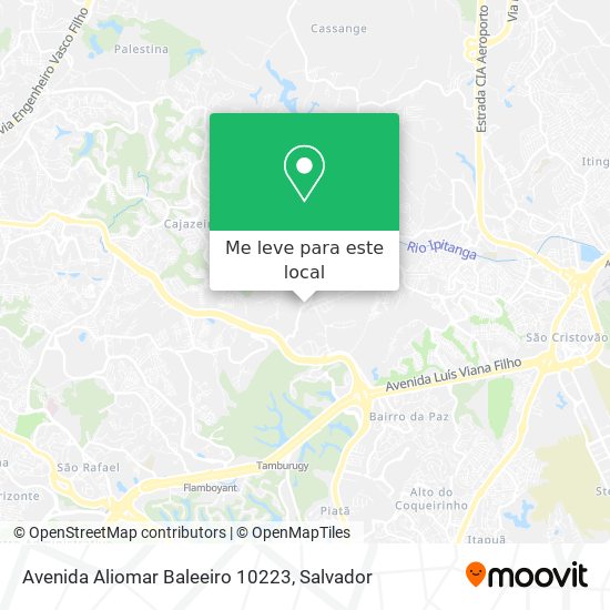 Avenida Aliomar Baleeiro 10223 mapa