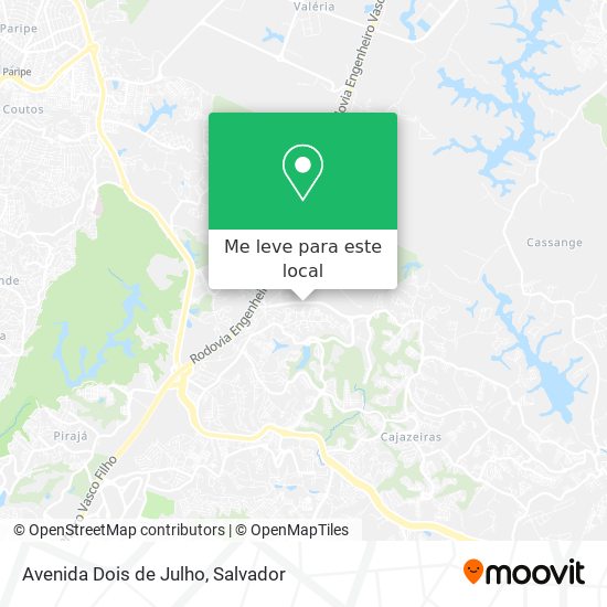 Avenida Dois de Julho mapa