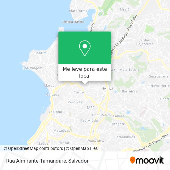 Rua Almirante Tamandaré mapa