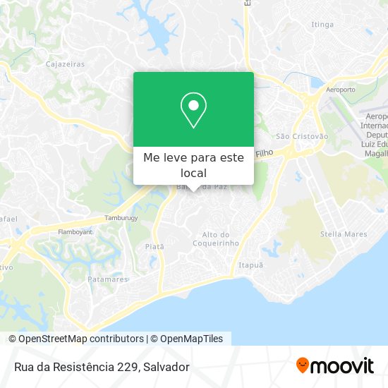Rua da Resistência 229 mapa