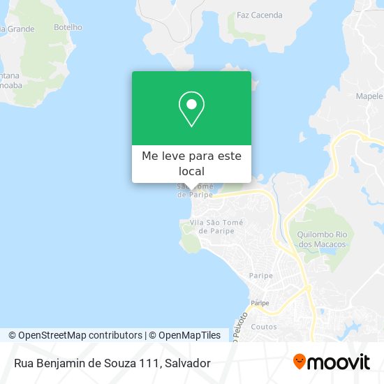 Rua Benjamin de Souza 111 mapa