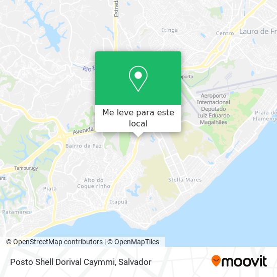 Posto Shell Dorival Caymmi mapa