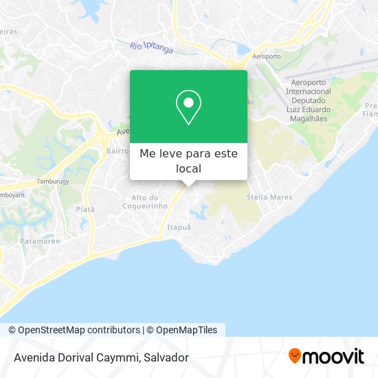 Avenida Dorival Caymmi mapa