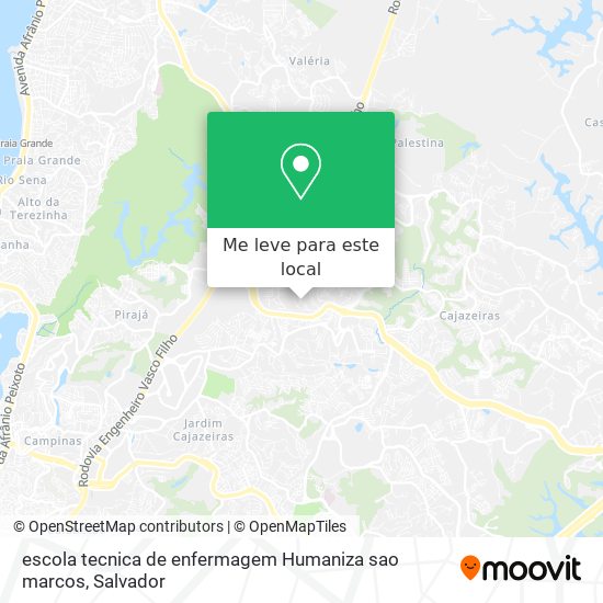 escola tecnica de enfermagem Humaniza sao marcos mapa