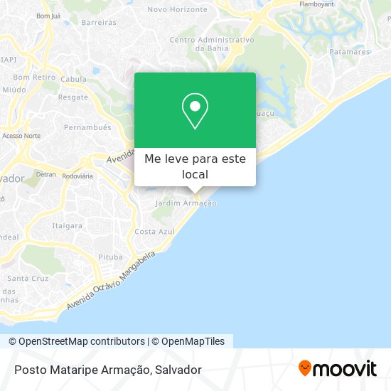 Posto Mataripe Armação mapa