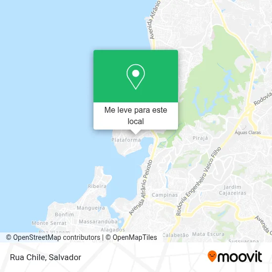 Rua Chile mapa