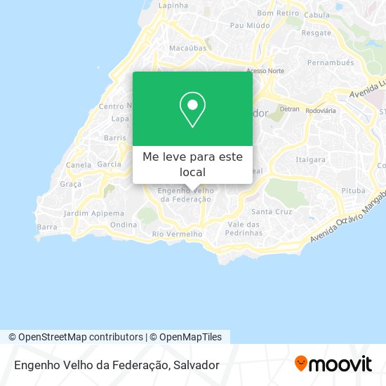 Engenho Velho da Federação mapa