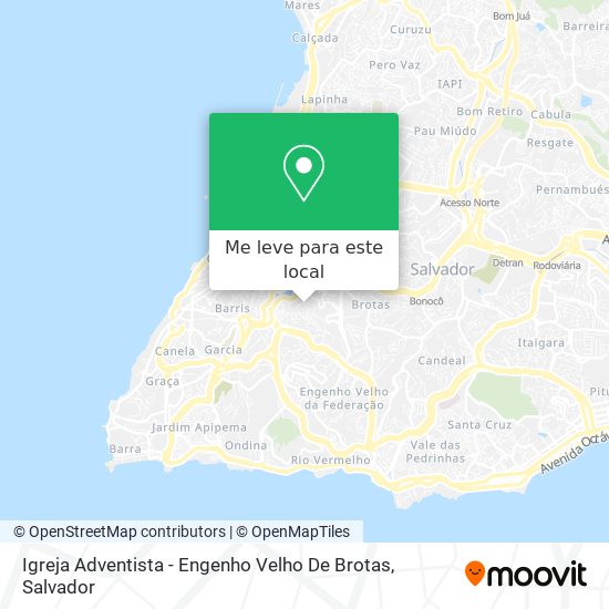 Igreja Adventista - Engenho Velho De Brotas mapa