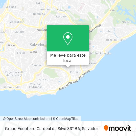 Grupo Escoteiro Cardeal da Silva 33° BA mapa