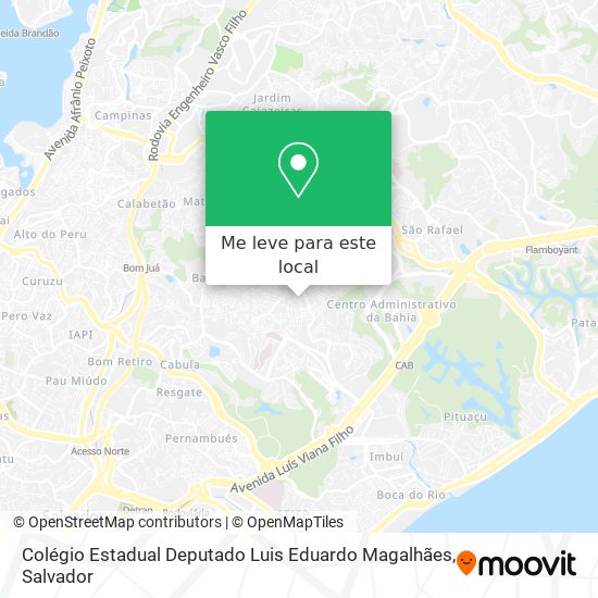 Colégio Estadual Deputado Luis Eduardo Magalhães mapa