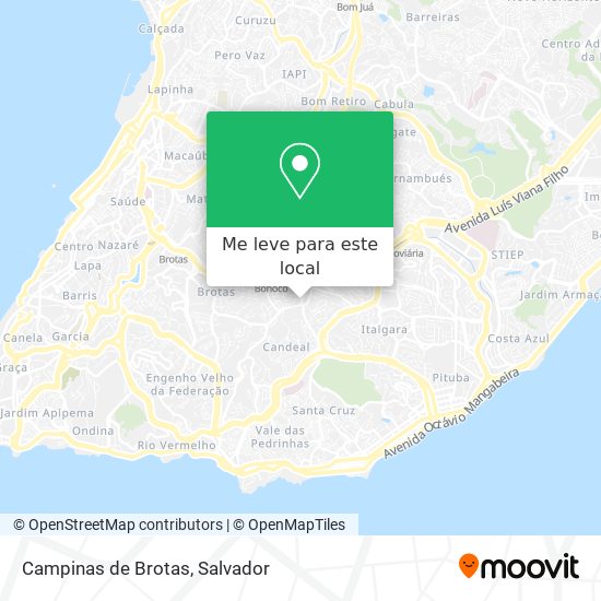 Campinas de Brotas mapa