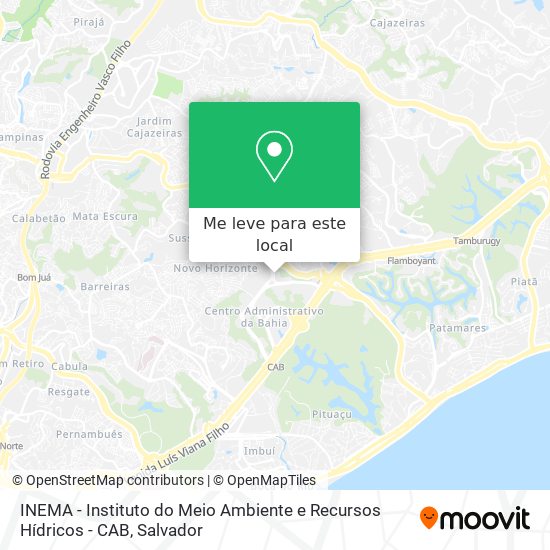 INEMA - Instituto do Meio Ambiente e Recursos Hídricos - CAB mapa