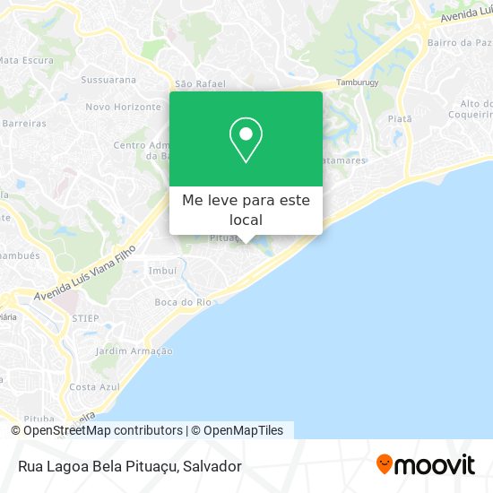 Rua Lagoa Bela Pituaçu mapa