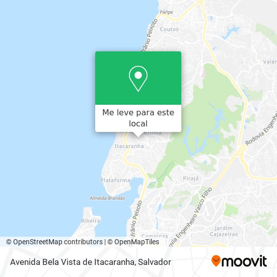 Avenida Bela Vista de Itacaranha mapa