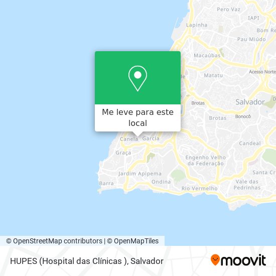 HUPES (Hospital das Clínicas ) mapa