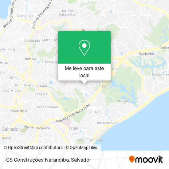CS Construções Narandiba mapa