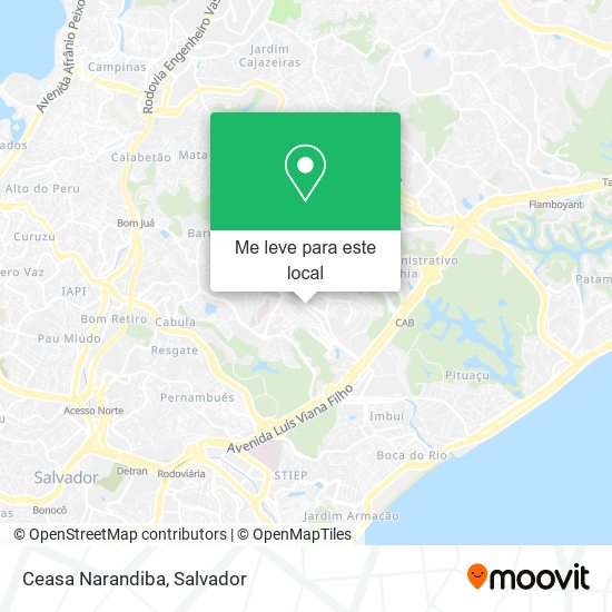 Ceasa Narandiba mapa