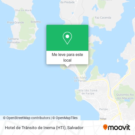 Hotel de Trânsito de Inema (HTI) mapa