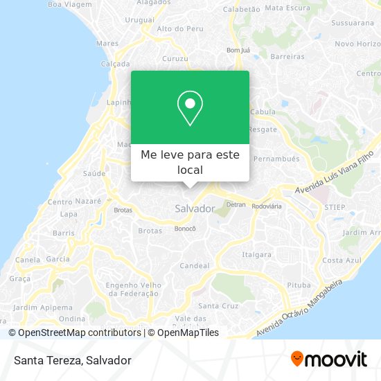 Santa Tereza mapa