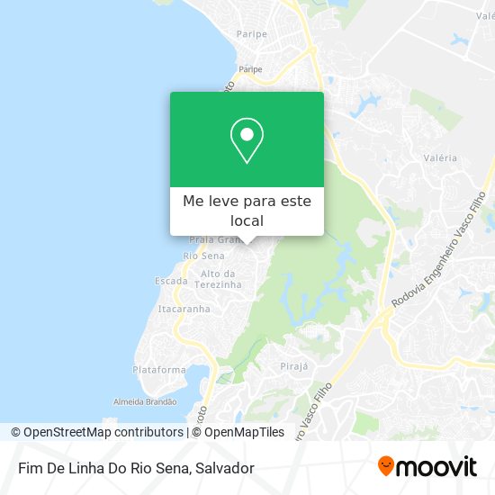 Fim De Linha Do Rio Sena mapa