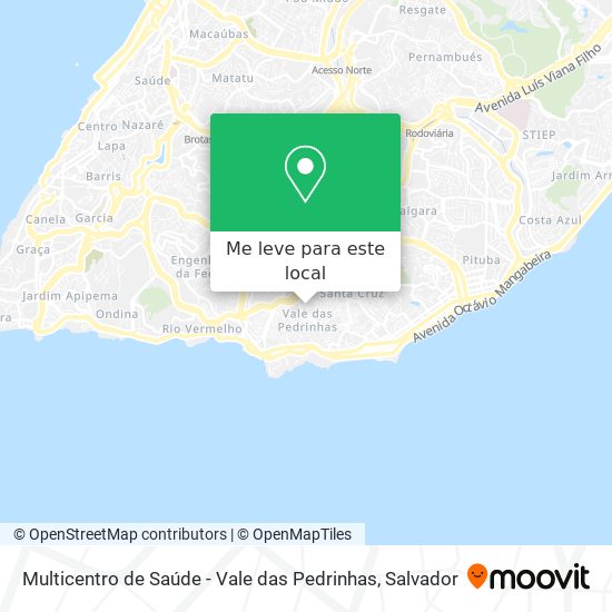 Multicentro de Saúde - Vale das Pedrinhas mapa
