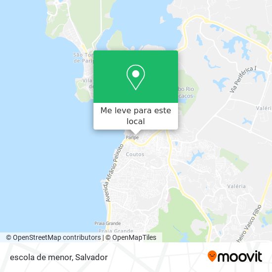 escola de menor mapa