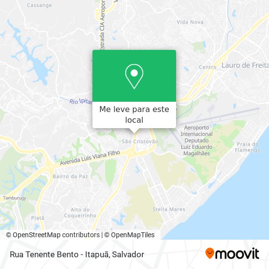 Rua Tenente Bento - Itapuã mapa