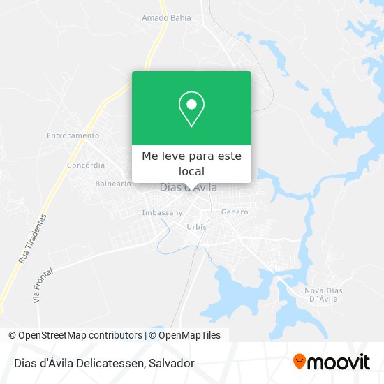 Dias d'Ávila Delicatessen mapa