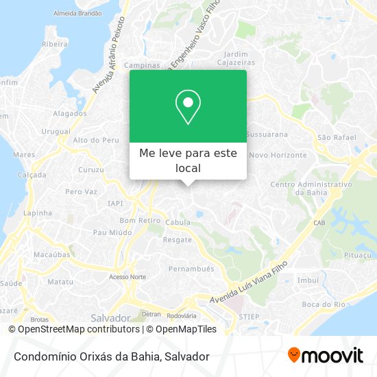Condomínio Orixás da Bahia mapa