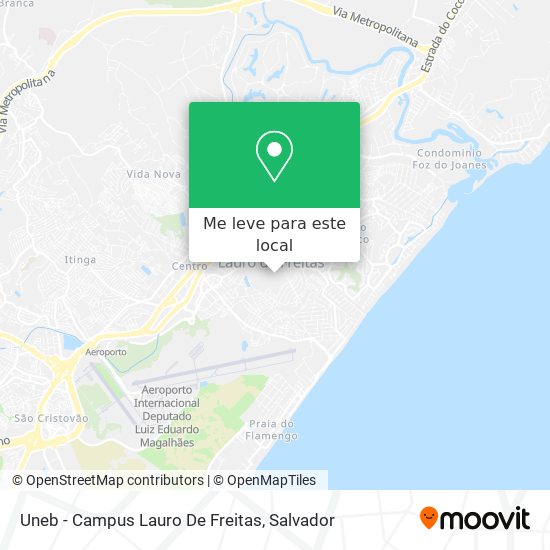 Uneb - Campus Lauro De Freitas mapa