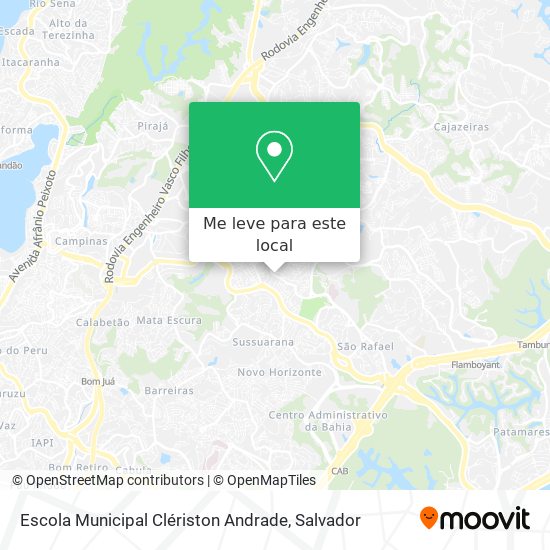 Escola Municipal Clériston Andrade mapa