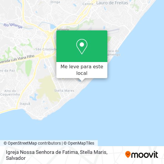 Igreja Nossa Senhora de Fatima, Stella Maris mapa